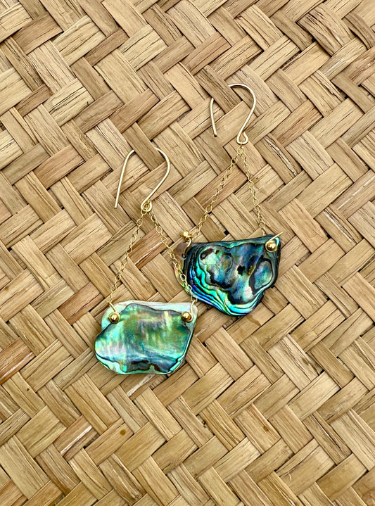 GF Paua Basket Earrings