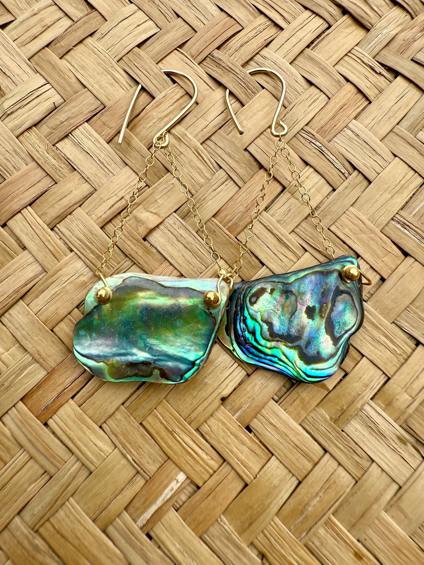 GF Paua Basket Earrings