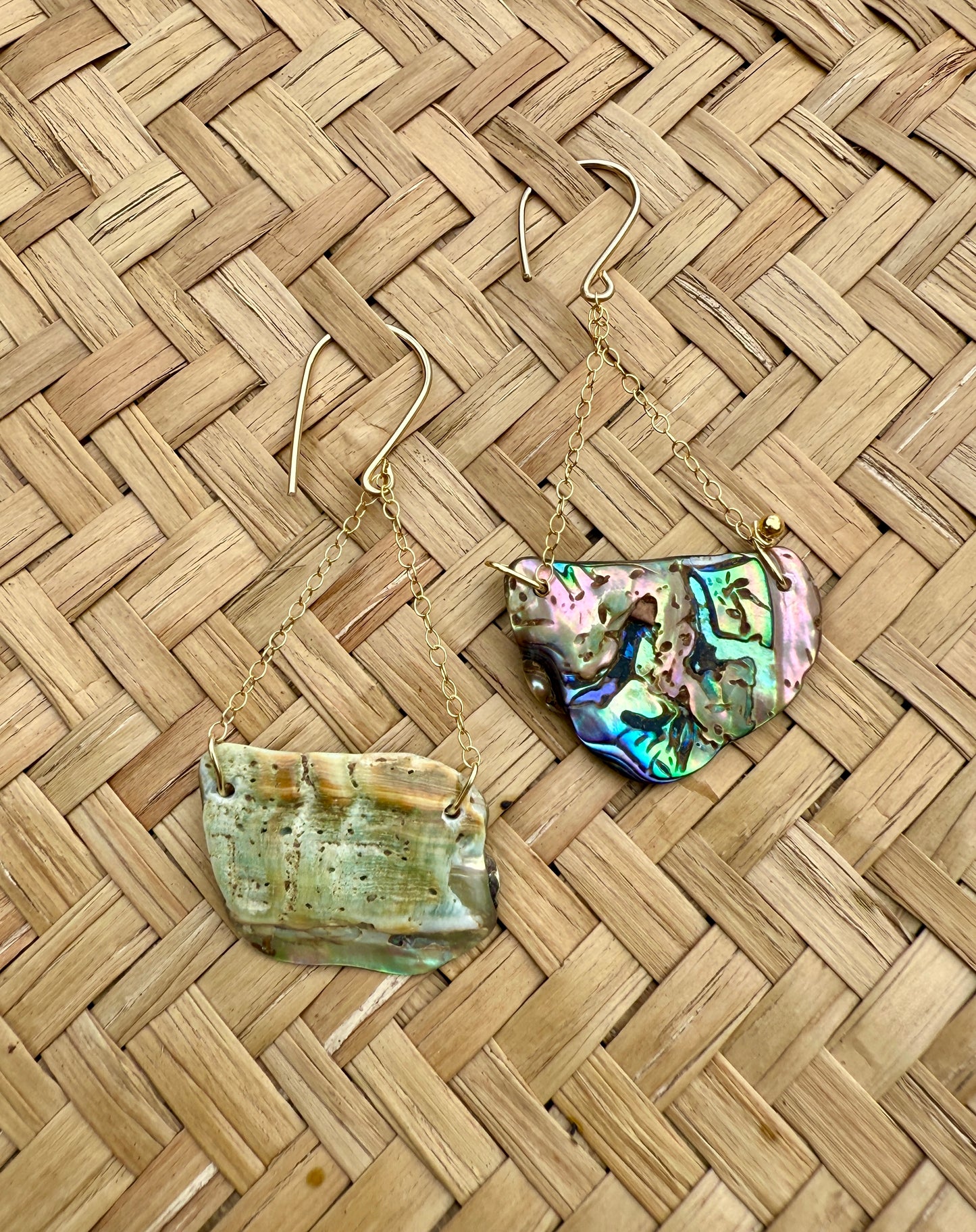 GF Paua Basket Earrings
